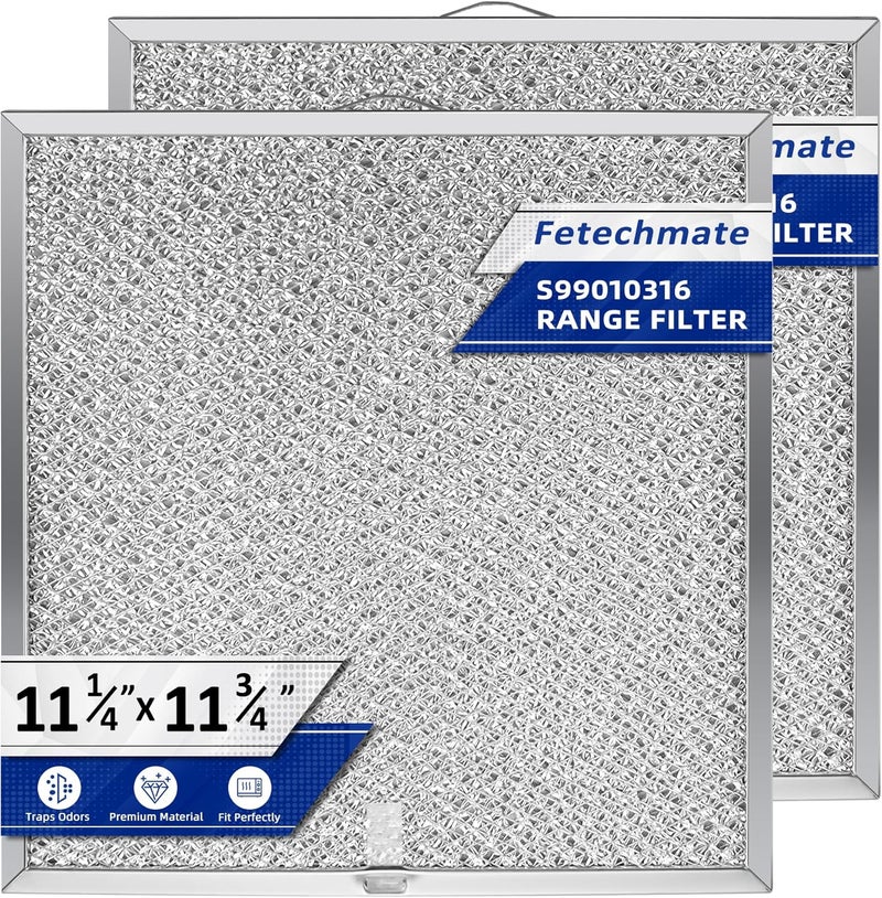 Fetechmate S99010316 99010316 Range Hood Grease Filter 11-1/4" x 11-3/4" Fit for Br-oan Nu-tone Ken-more Stove by Replaces 990721400A, 990721400, WA65AF, NTK7450000-2 PACK - Image 1